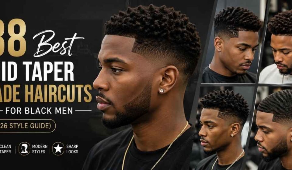 38 Best Mid Taper Fade Haircuts for Black Men (2026 Style Guide)