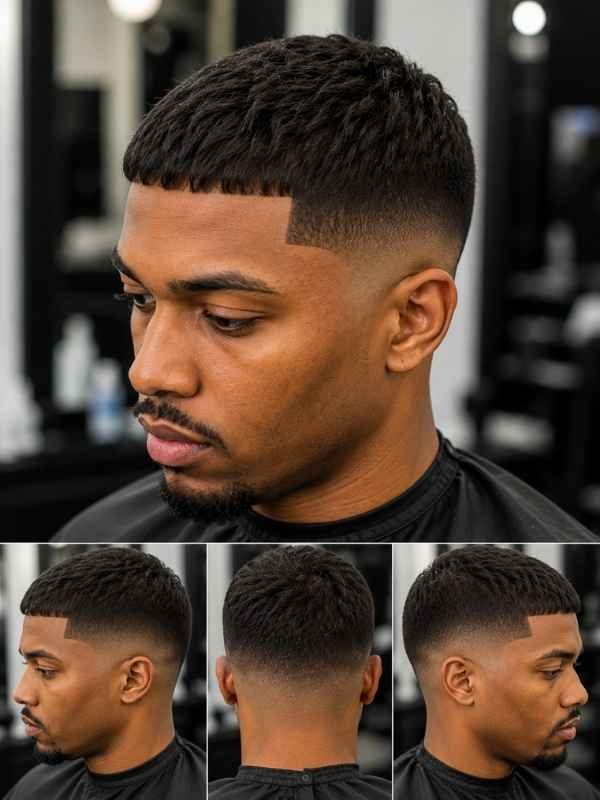 French Crop with Mid Taper Fade.