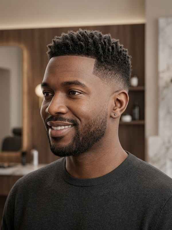 Low Taper Fade Styles for Short Coily (Type 4) Hair