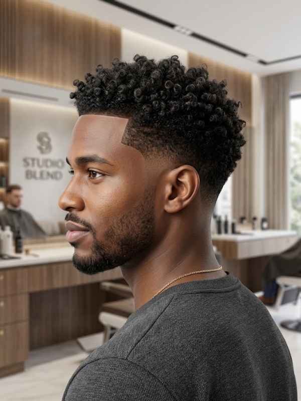 Low Taper Fade Styles for Short Curly Hair