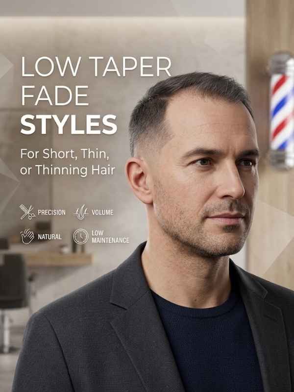 Low Taper Fade Styles for Short, Thin, or Thinning Hair