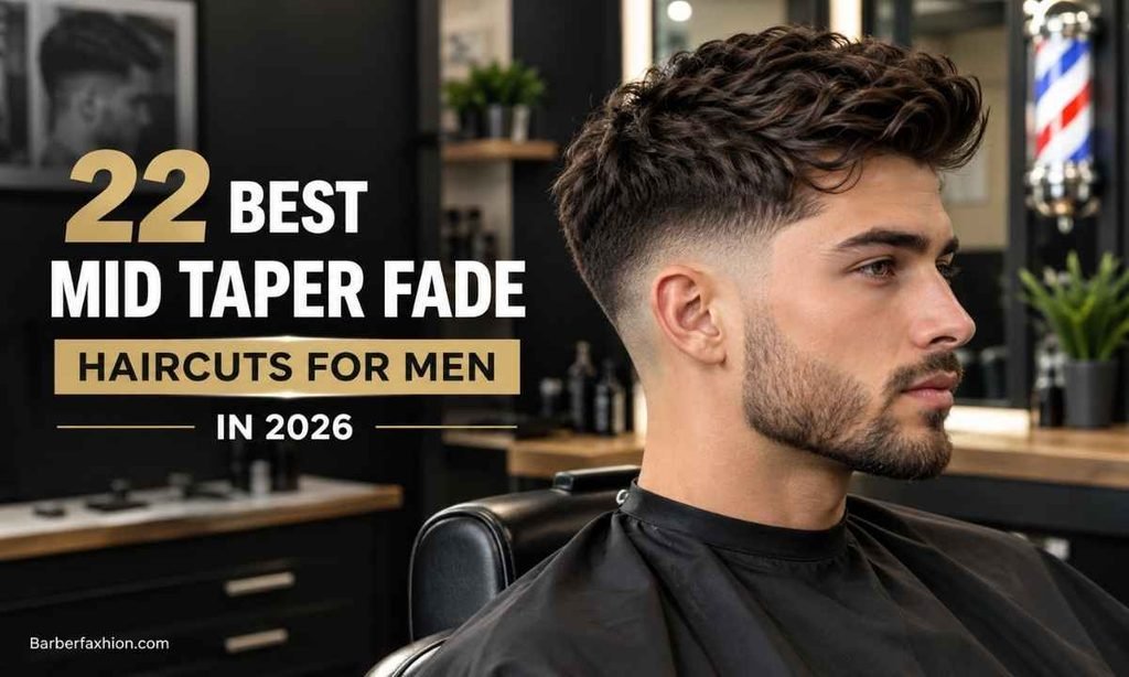 22 Best Mid Taper Fade Haircuts for Men in 2026
