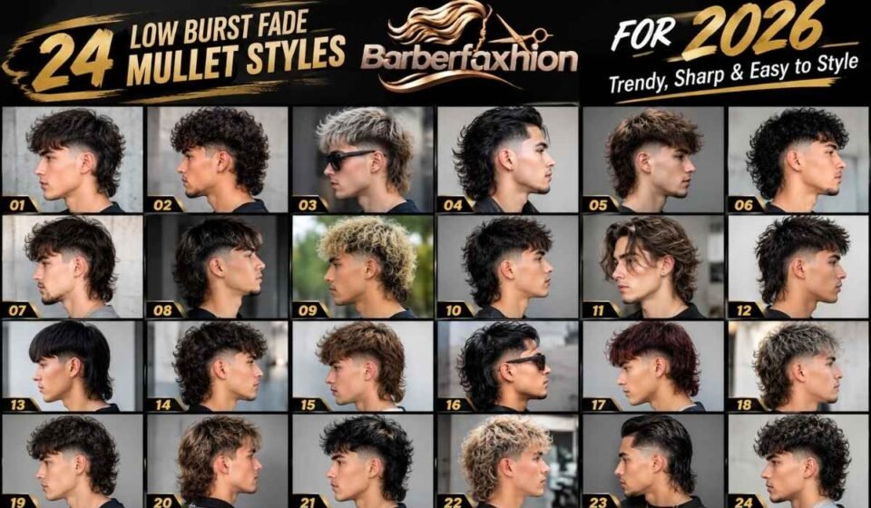 24 Low Burst Fade Mullet Styles for 2026 Trendy, Sharp & Easy to Style