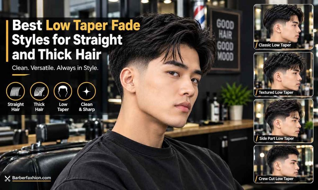 Best Low Taper Fade Styles for Straight and Thick Hair