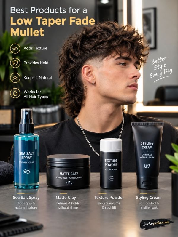 Best Products for a Low Taper Fade Mullet