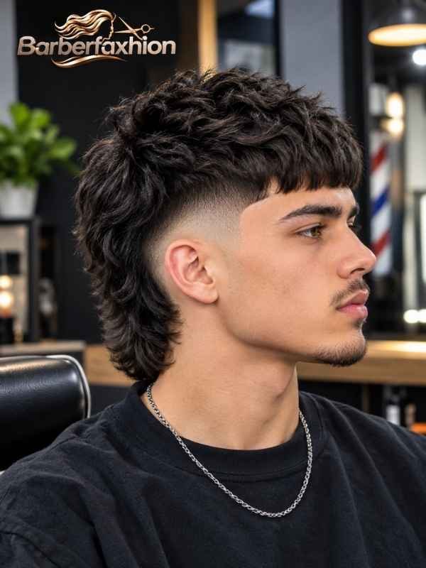 Burst Fade Mullet with French Crop