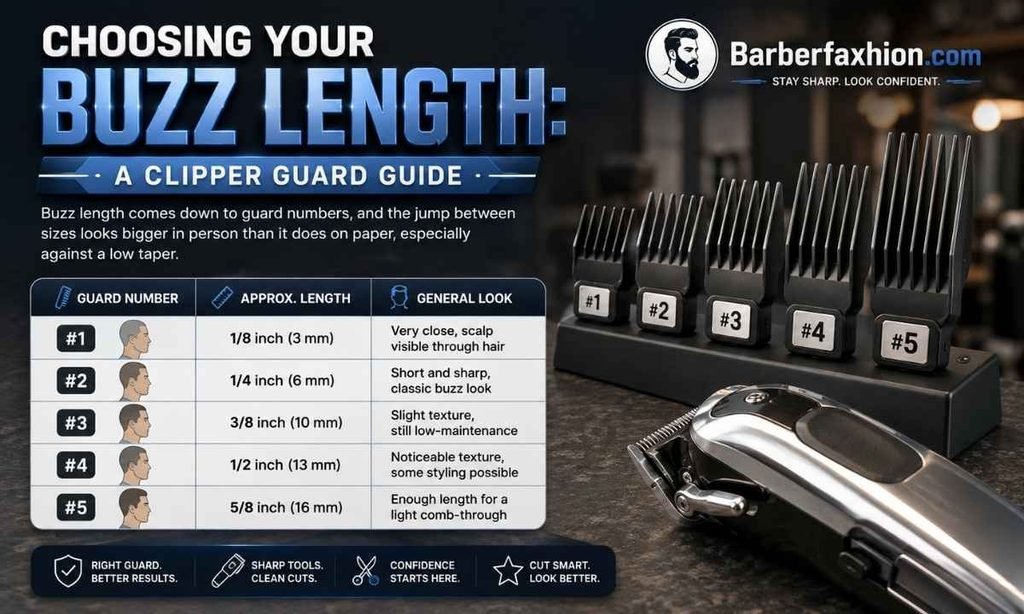 Choosing Your Buzz Length A Clipper Guard Guide
