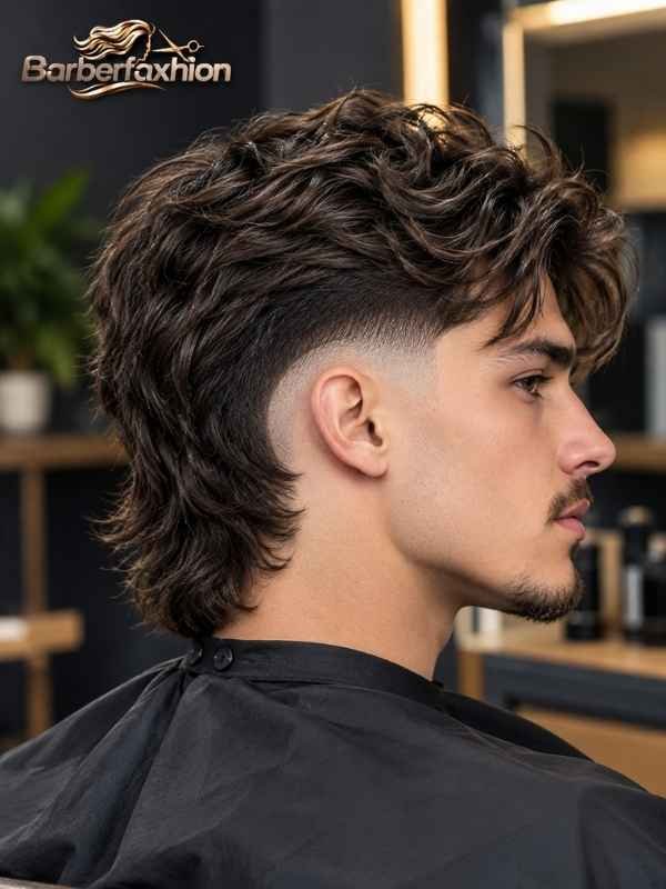 Classic Low Burst Fade Mullet