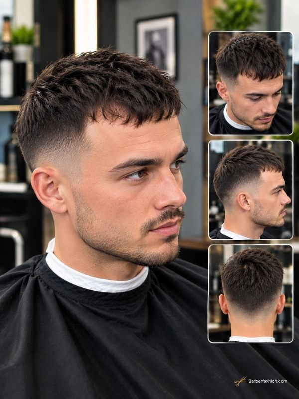 French Crop Low Taper for Receding Hairline