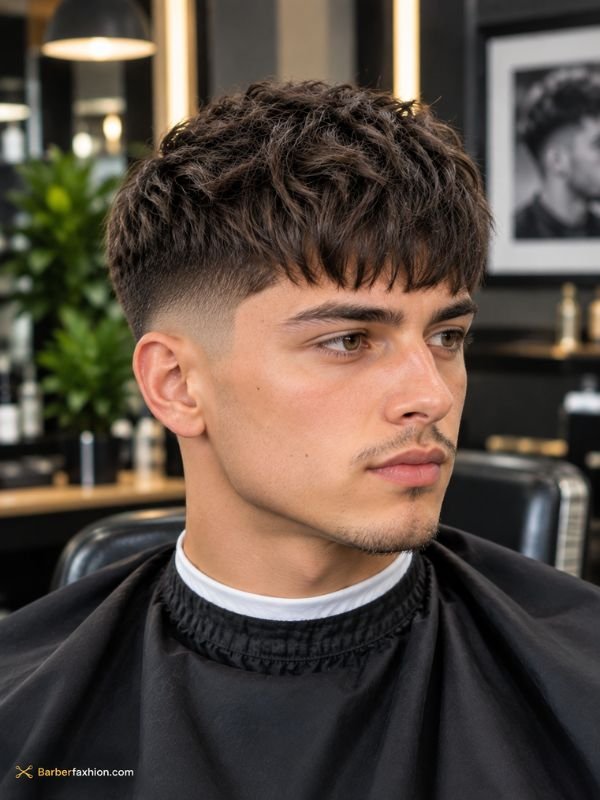 Fringe-Forward French Crop Low Fade