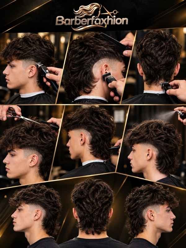 How a Low Burst Fade Mullet Is Cut Step-by-Step
