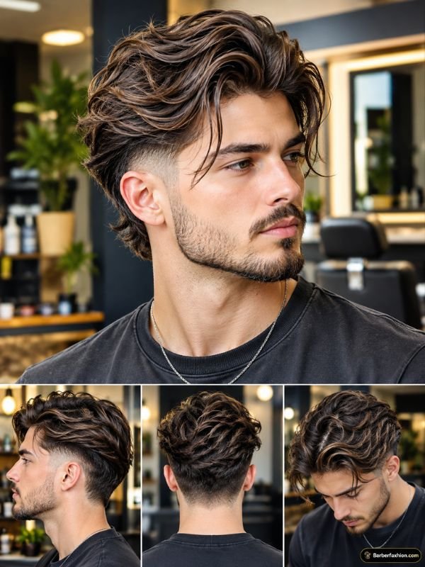 How to Style Long Hair With a Taper Fade