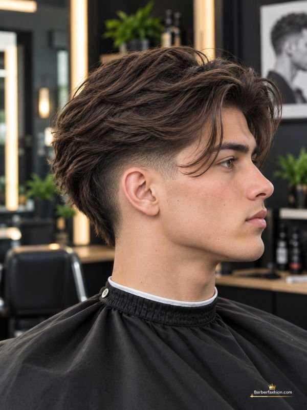 Long Hair Taper Fade for Fine or Thin Hair