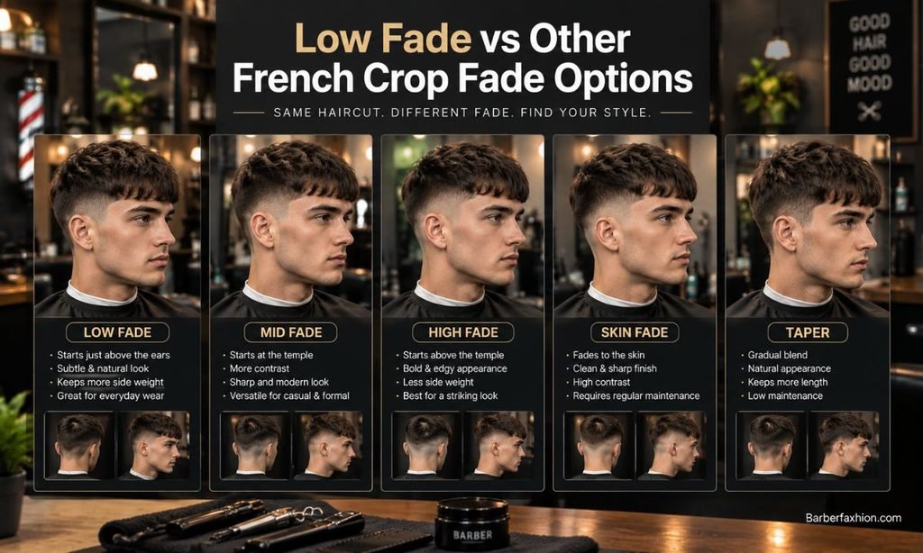Low Fade vs Other French Crop Fade Options