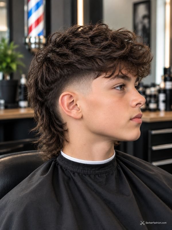 Low Taper Fade With Modern Mullet