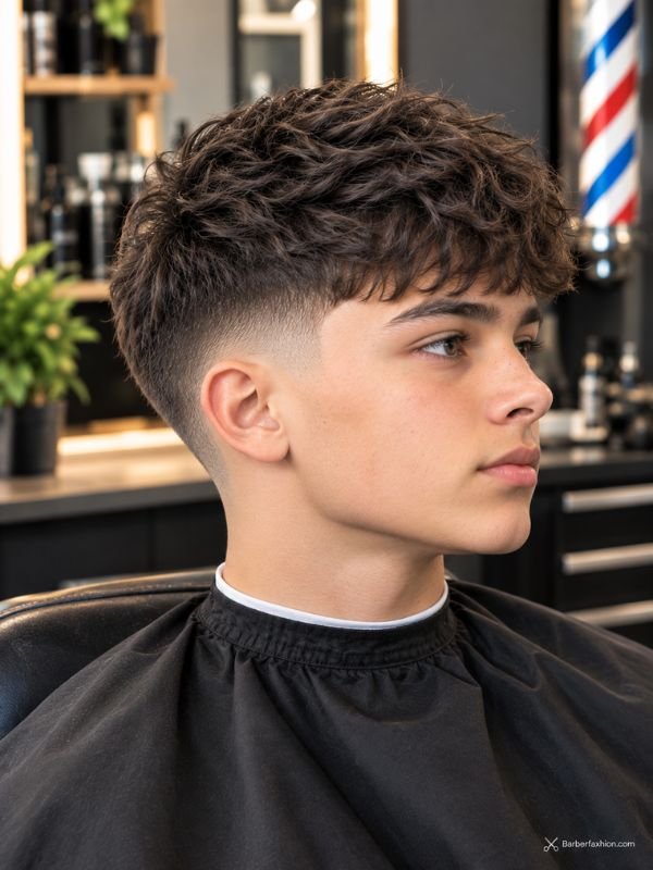  Low Taper Fade With Textured Crop