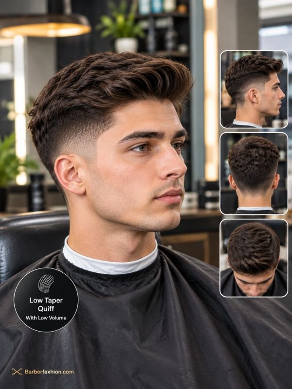 Low Taper Quiff With Low Volume