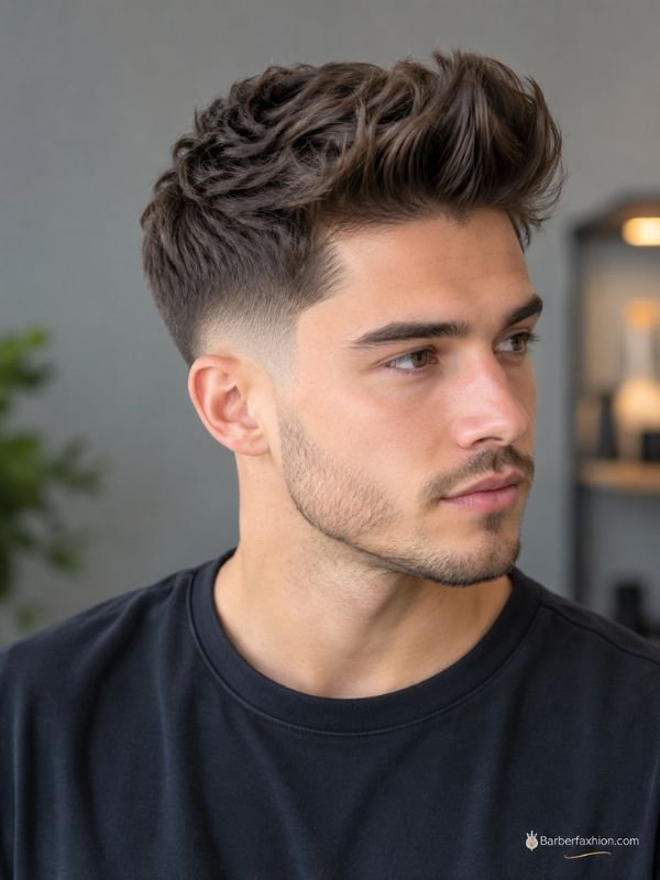 Low Taper Quiff With Matte Finish