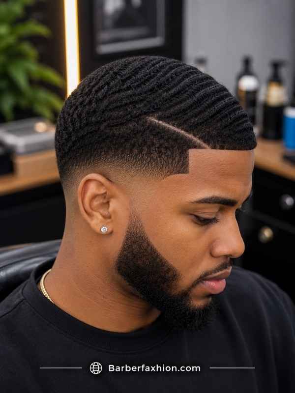 Low Taper With a Line-Up, Beard, or Part
