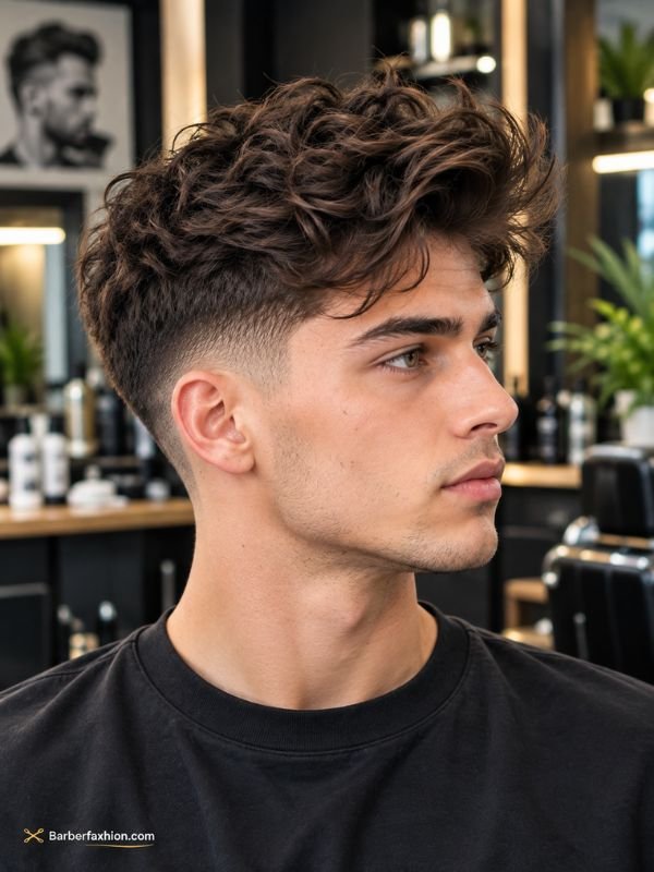  Messy Quiff With Low Taper Fade