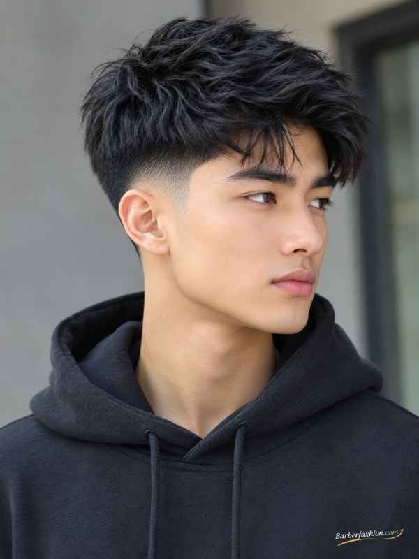 Mid Taper Fade Asian