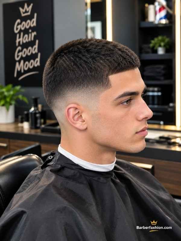 Mid Taper Fade Buzz Cut