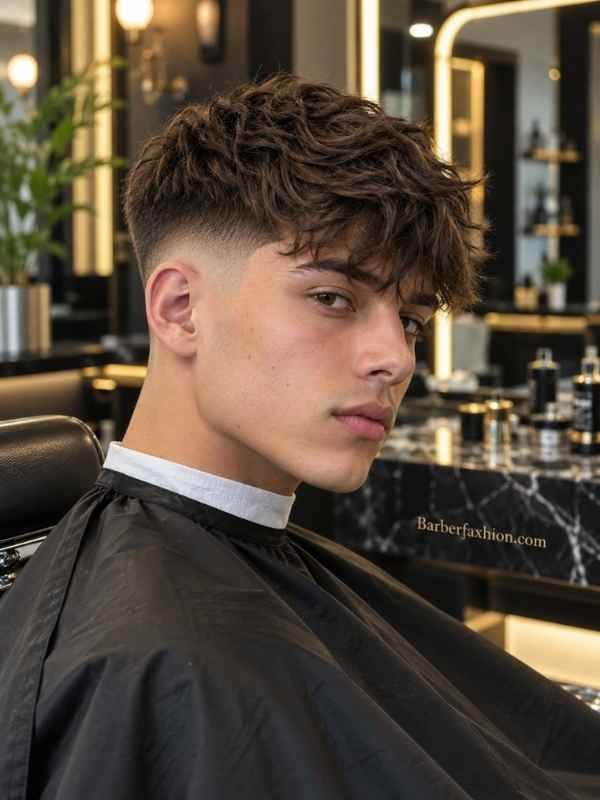 Mid Taper Fade Fringe
