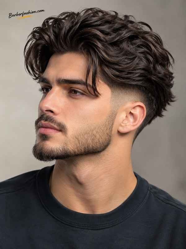 Mid Taper Fade Long Hair