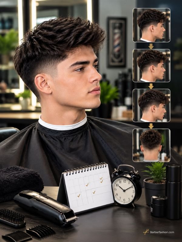 Mid Taper Fade Maintenance Schedule and Growth Timeline
