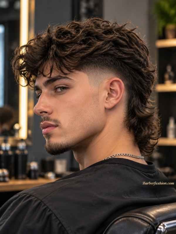 Mid Taper Fade Mullet