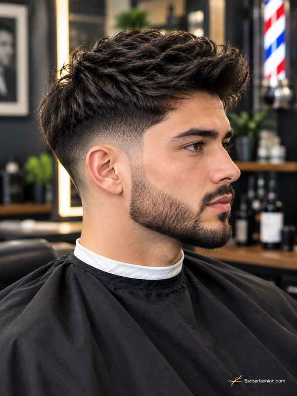 Mid Taper Fade With a Beard