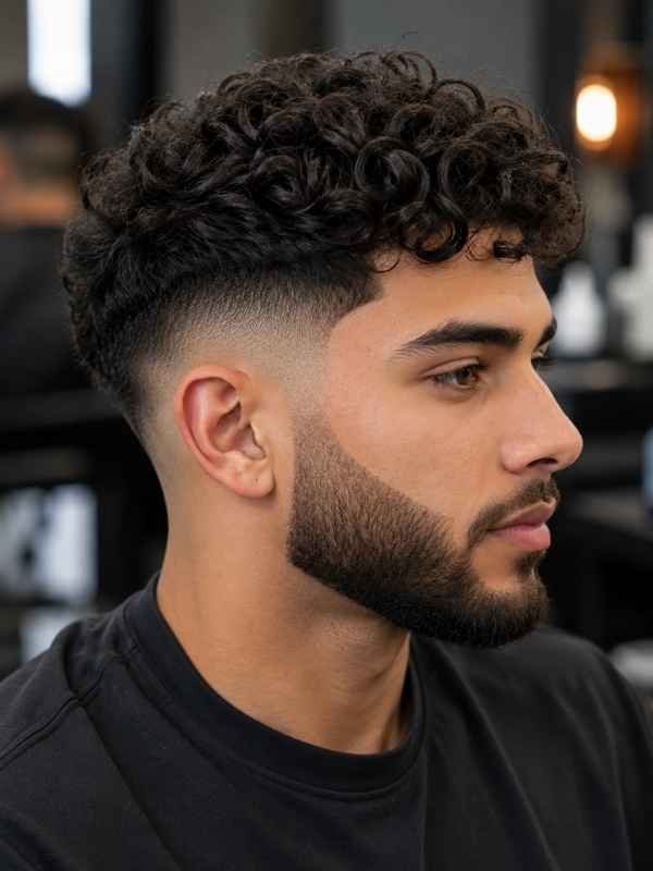 Mid Taper Fade with Beard Integration