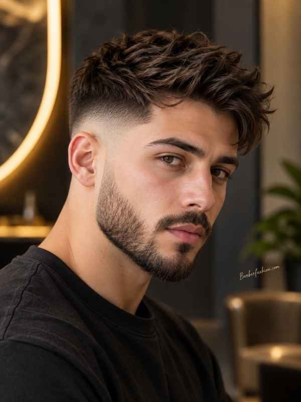 Mid Taper Fade with Beard