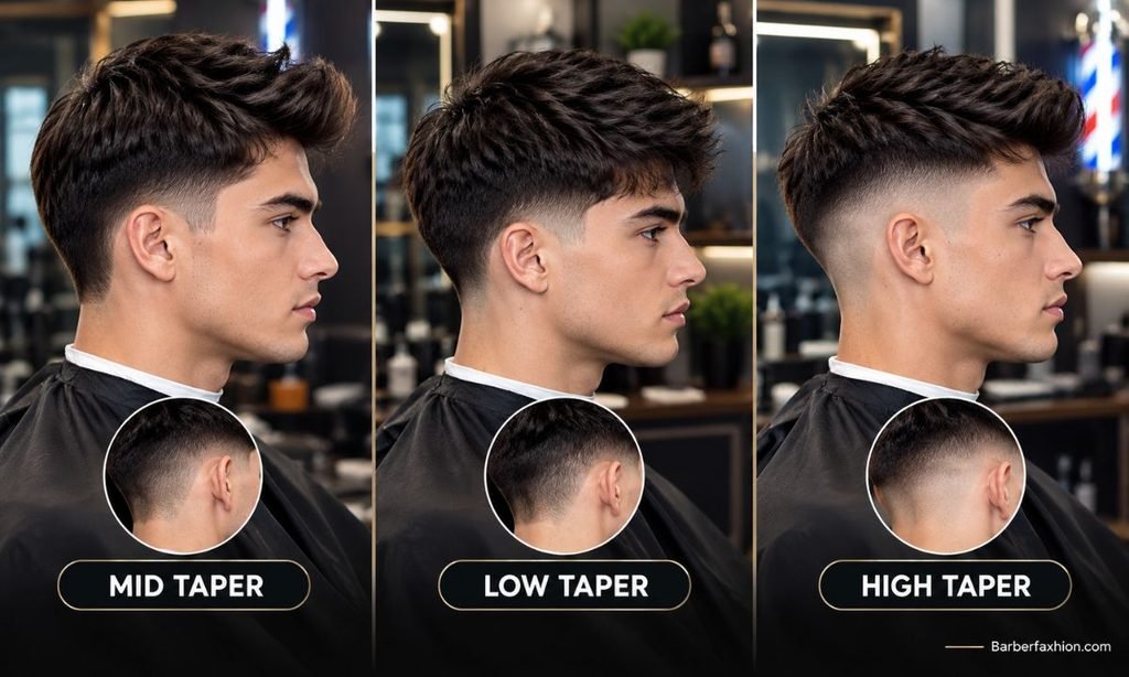 Mid Taper vs Low Taper vs High Taper for Straight Hair