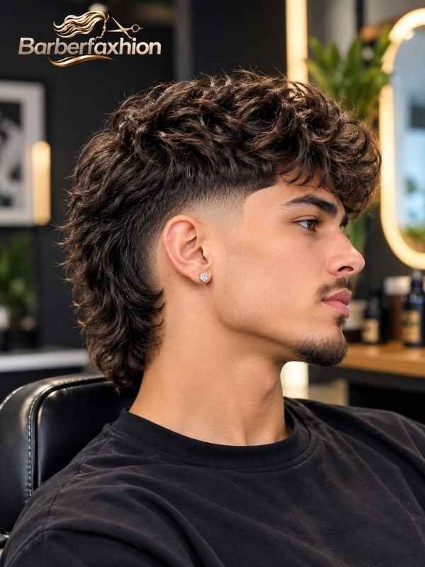Modern Business Low Burst Fade Mullet