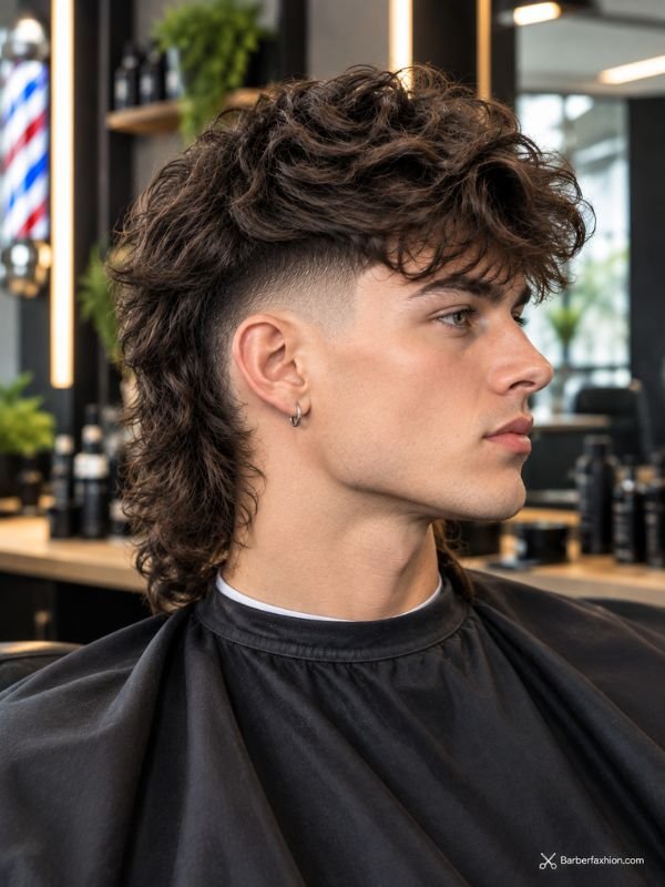Modern Mid Fade Mullet