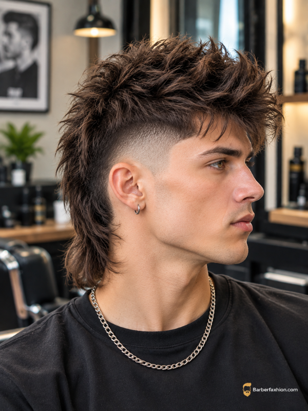Mohawk Straight Mullet