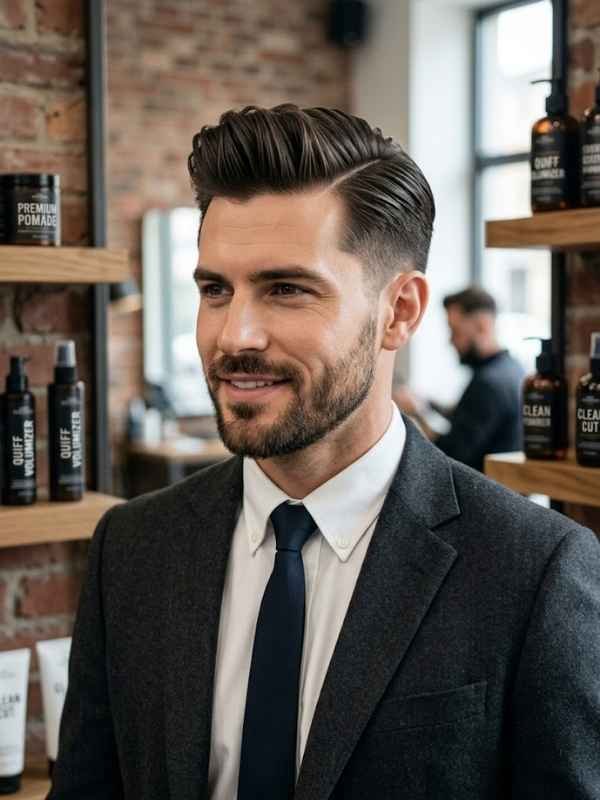 Quiff, Side Part & Slick Back