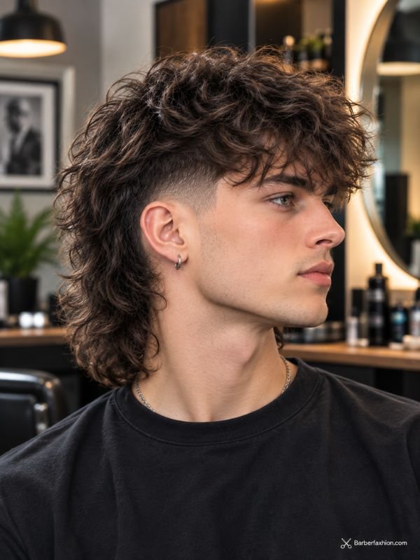 Shag Mid Fade Mullet