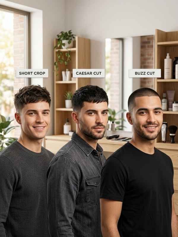 Short Crop, Caesar & Buzz Cut