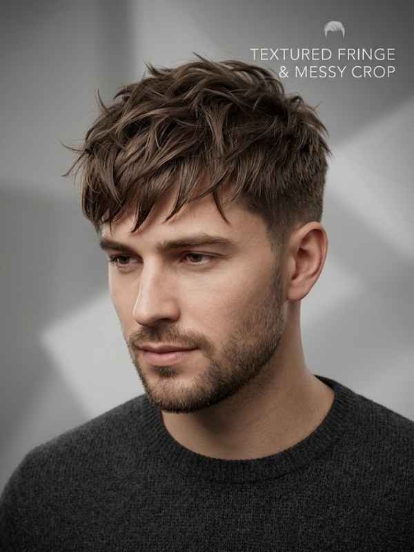 Textured Fringe & Messy Crop