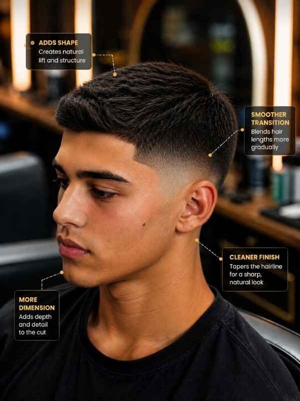 What a Taper Adds That a Plain Fade Doesn t