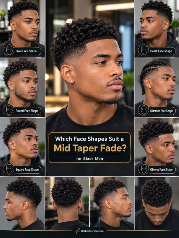 Which Face Shapes Suit a Mid Taper Fade?