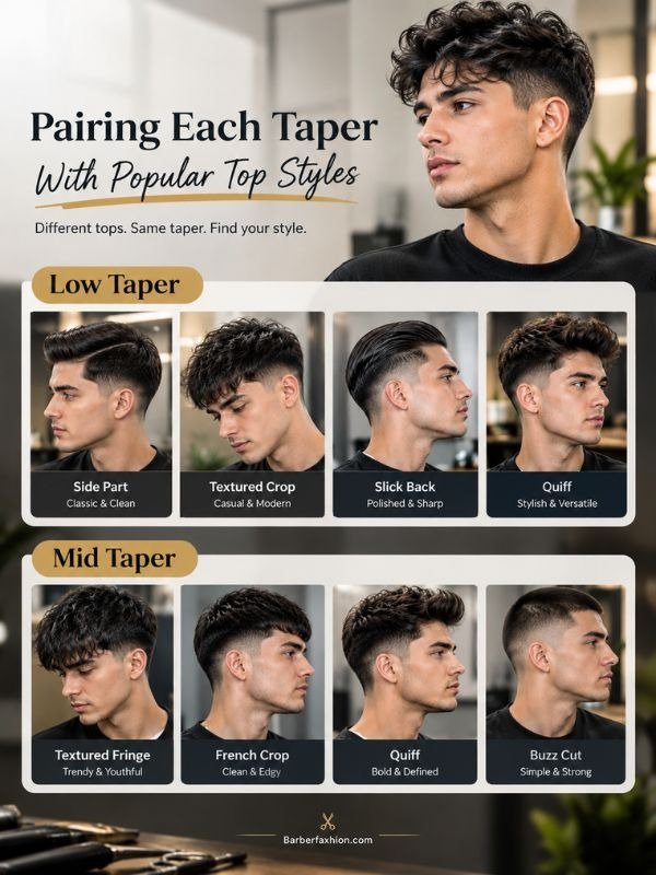 Pairing Each Taper With Popular Top Styles
