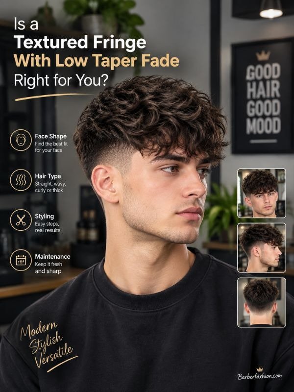 Is a Textured Fringe With Low Taper Fade Right for You?