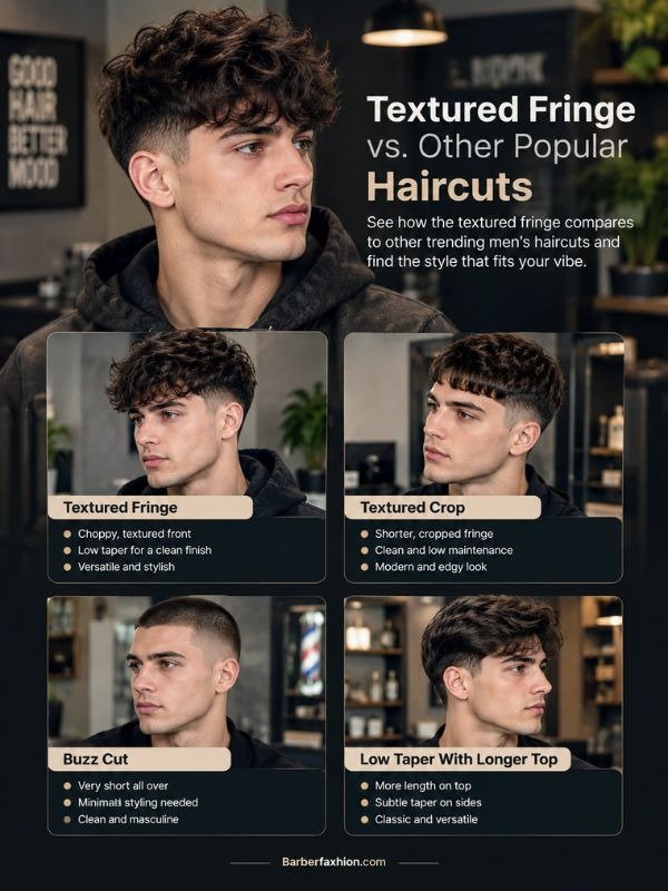 Textured Fringe vs. Other Popular Haircuts