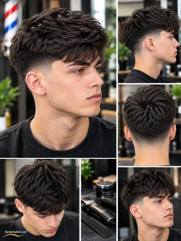 Styling a Mid Taper Edgar on Straight Hair