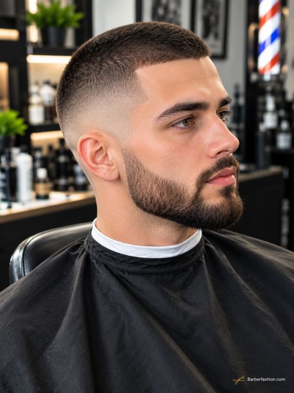 Buzz Cut With Beard