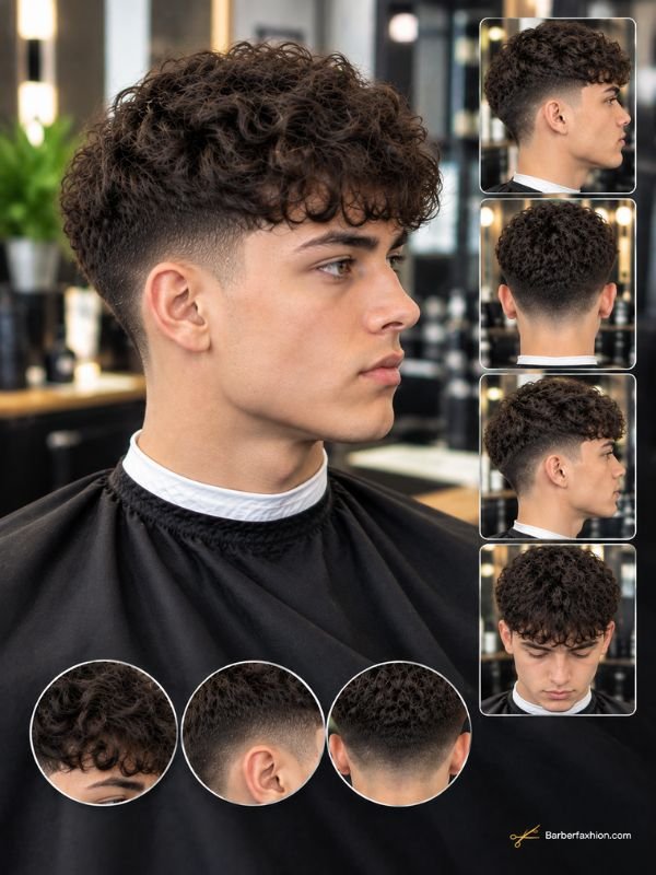 Curly French Crop With Low Taper