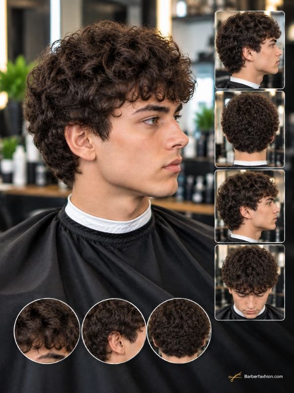 Curly French Crop With No Fade